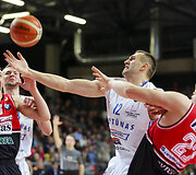 LKL rungtynės: Vilniaus &bdquo;Lietuvos rytas&ldquo; - Klaipėdos &bdquo;Neptūnas&ldquo;.