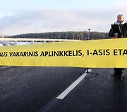 I&scaron;kilmingos ceremonijos metu atidaryta pirmoji Vilniaus vakarinio aplinkkelio atkarpa.