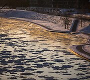 Apglėbtas &scaron;alčio Vilnius paskendo besileidžiančios saulės spinduliuose