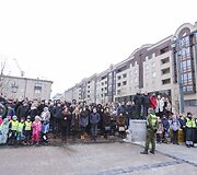 Nepriklausomybės aik&scaron;tėje Vilniuje i&scaron;kelta Valstybės vėliava