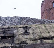 Nuo&scaron;liaužos niokoja Gedimino pilies kalną