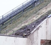 Nuo&scaron;liaužos niokoja Gedimino pilies kalną