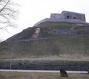 Nuo&scaron;liaužos niokoja Gedimino pilies kalną