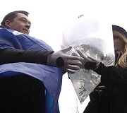 Melagių dienos akimirka Užupyje