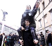 Melagių dienos akimirka Užupyje