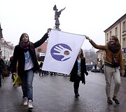 Melagių dienos akimirka Užupyje