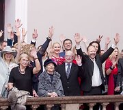 Aurelijaus Globio koncerto dūzgių akimirka