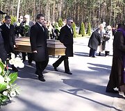 Laidotuvių akimirka