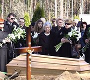 Laidotuvių akimirka