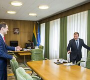 Gintautas Paluckas ir Saulius Skvernelis