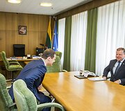 Gintautas Paluckas ir Saulius Skvernelis