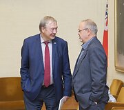 Saulius Skvernelis dalyvavo Lietuvos valstiečių ir žaliųjų sąjungos frakcijos posėdyje