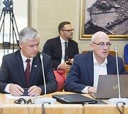 Saulius Skvernelis dalyvavo Lietuvos valstiečių ir žaliųjų sąjungos frakcijos posėdyje