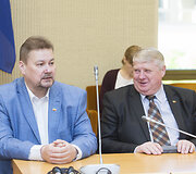 Saulius Skvernelis dalyvavo Lietuvos valstiečių ir žaliųjų sąjungos frakcijos posėdyje