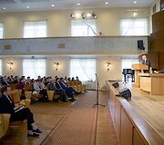 Lietuvos edukologijos universitete vyko susitikimas su Vilniaus universiteto rektoriumi prof. Artūru Žukausku