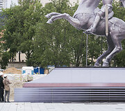 Vytis Luki&scaron;kių aik&scaron;tėje