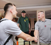 Adas Ju&scaron;kevičius, Arvydas Sabonis, Mindaugas &Scaron;pokas