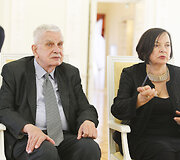Tomas Venclova su žmona Tatjana