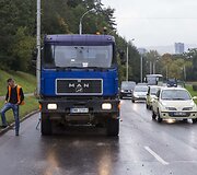 Eismo incidentas trečiadienį Vilniuje, T.Narbuto g. įkalnėje