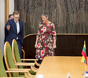 Saulius Skvernelis susitiko su Europos Sąjungos konkurencijos komisare Margrethe Vestager
