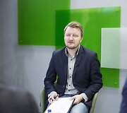15min studijoje &ndash; pokalbis apie audioknygą &bdquo;Kiborgų žemė&ldquo;