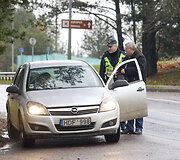 Paskutinį spalio sekmadienį policija Vilniuje surengė reidą