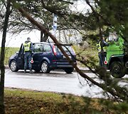 Paskutinį spalio sekmadienį policija Vilniuje surengė reidą