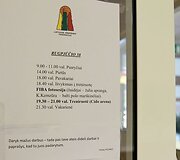 Lietuvos rinktinės gyvenimo sąlygos Panevėžyje.
