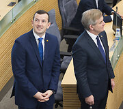 Ūkio ministro Virginijaus Sinkevičiaus priesaika Seime