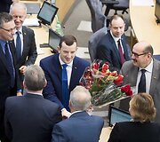 Ūkio ministro Virginijaus Sinkevičiaus priesaika Seime