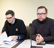 Advokatas Justas Sakavičius ir Juozas Butnorius