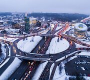 Sostinę sukaustė spūstys