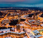 Gimtadienį &scaron;venčiančio Vilniaus vaizdai