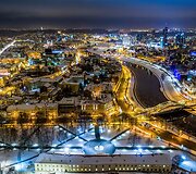 Gimtadienį &scaron;venčiančio Vilniaus vaizdai