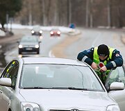 Vilniaus kelių policijos reidas Lizdeikos gatvėje