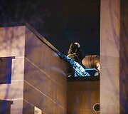 Vilniuje užsidegė Tarptautinės teisės ir verslo auk&scaron;tosios mokyklos pastatas, evakuoti studentai