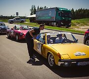 Istorinių automobilių ralio &bdquo;Lietuva 2018&ldquo; akimirka