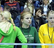 Vyrų kovas stebėjo ir Lietuvos imtyninkės.