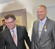 Geros nuotaikos per priėmimą netrūko