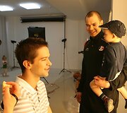 Krep&scaron;ininkų fotosesija su vaikais