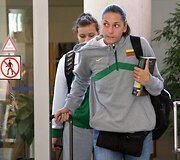 Lietuvos moterų krep&scaron;inio rinktinė Vilniaus oro uoste