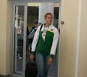Lietuvos moterų krep&scaron;inio rinktinė Vilniaus oro uoste