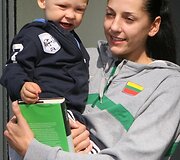 Lietuvos moterų krep&scaron;inio rinktinė Vilniaus oro uoste