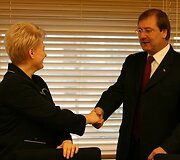 Dalia Grybauskaitė ir Viktoras Uspaskich