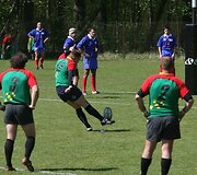 Lietuvos ir Serbijos rinktinės: rungtynių akimirka.