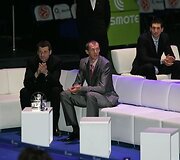 Eurolygos sezono lyderių pagerbimo ceremonijos akimirka