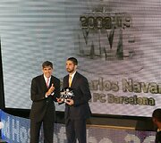 Eurolygos sezono lyderių pagerbimo ceremonijos akimirka