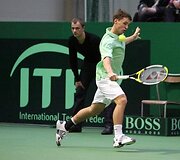 Ričardas Berankis pirmame mače 6:1, 6:3, 6:1 įveikė George'ą Khrikadze