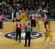 Vilniaus &bdquo;Lietuvos rytas&ldquo; i&scaron;vykoje 73:64 palaužė &Scaron;iaulių &bdquo;&Scaron;iaulius&ldquo; (2008.03.21).