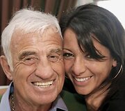J.-P.Belmondo su savo nauja drauge 